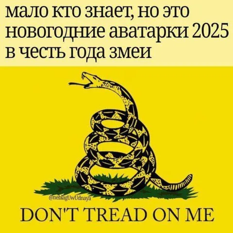 Новогодняя аватарка года змеи