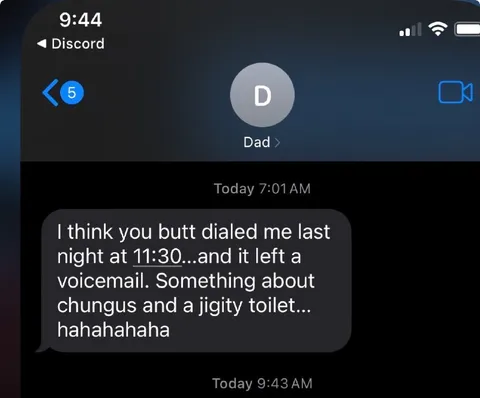 Dad's Chunguus Voicemail