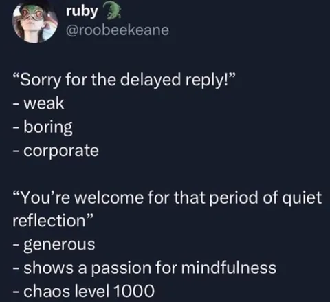 Chaotic Delayed Reply Rebrand