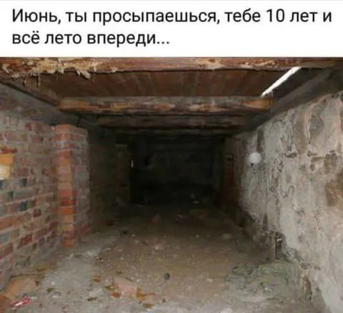 Лето впереди, а впереди подвал