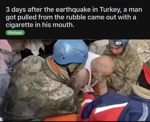 Man Rescued With a Cigarette