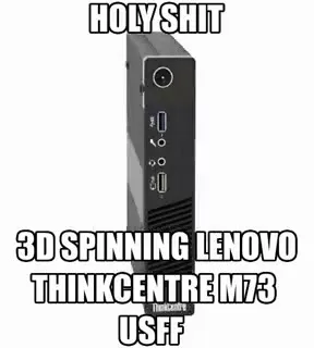 3D Spinning Lenovo ThinkCentre M73 USFF