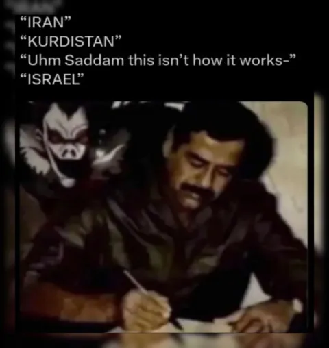 Saddam Writes Down Israel