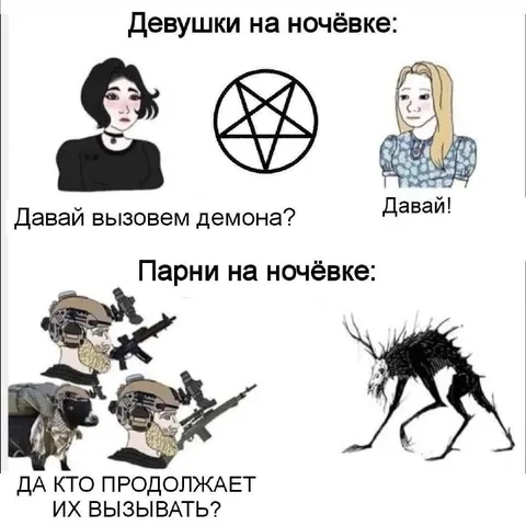 Девушки и парни на ночёвке