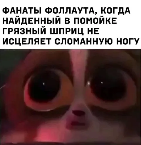 Фанаты Fallout и сломанная нога