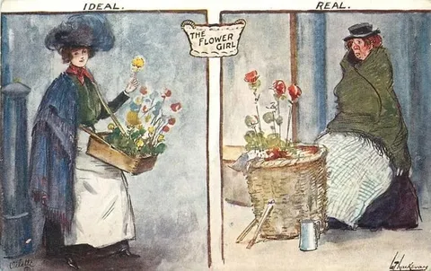 Ideal and Real Flower Girl
