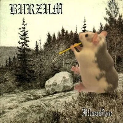 Крыса играет на флейте Burzum