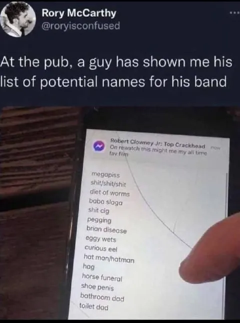 Potential Band Names at the Pub