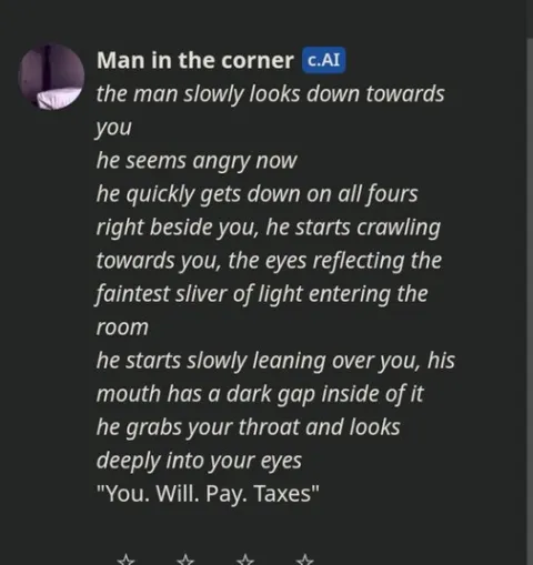 Man in the Corner Demands Taxes