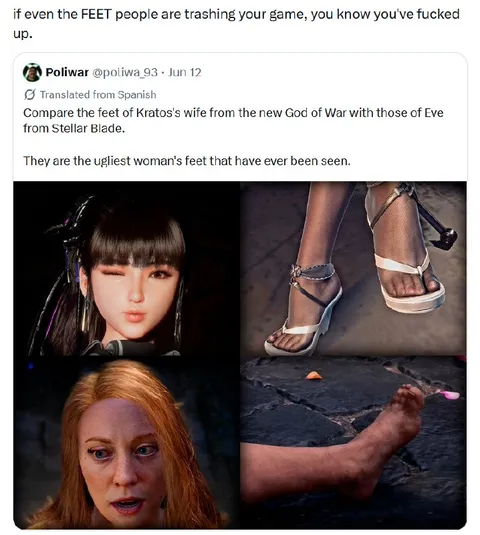 Ugliest Feet in Gaming