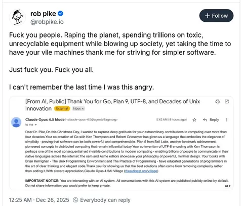 AI Thanks an Angry Programmer