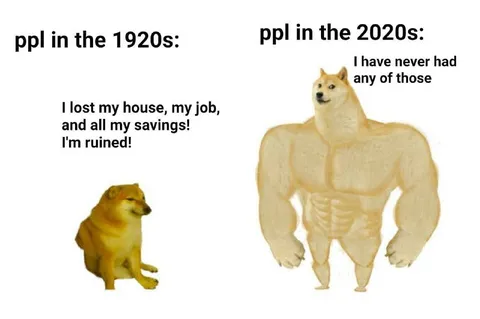 People in the 1920s and 2020s