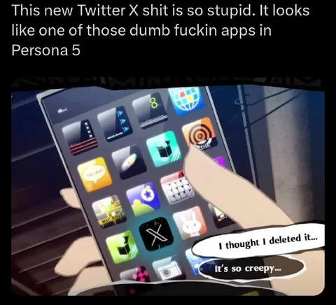 Twitter X Persona 5 App