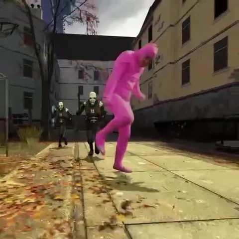 Розовый человек в Half-Life