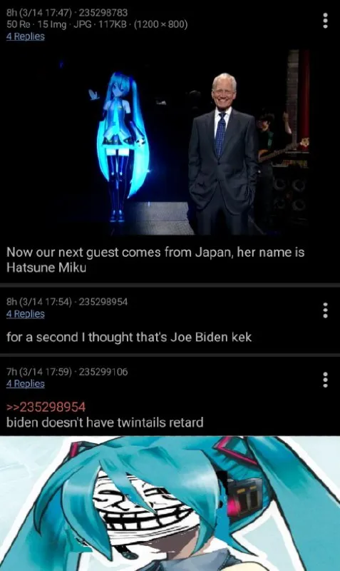 Joe Biden Hatsune Miku Twintails
