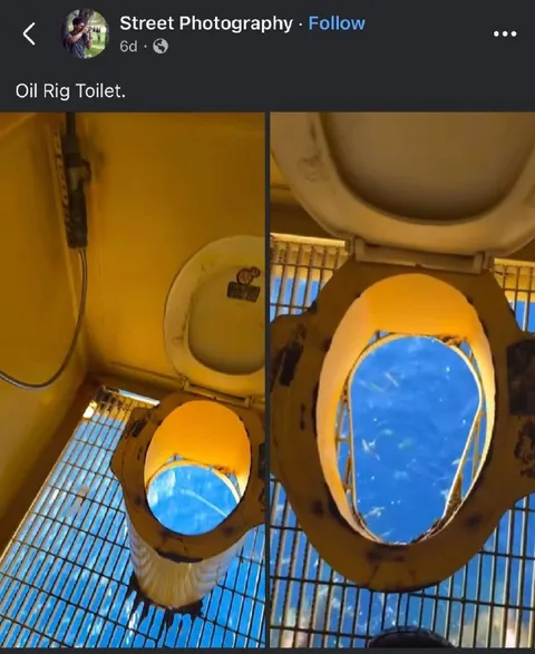 Oil Rig Toilet View