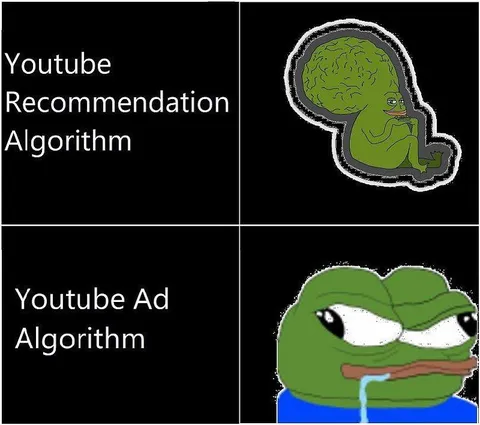 YouTube Algorithm Pepe Reaction