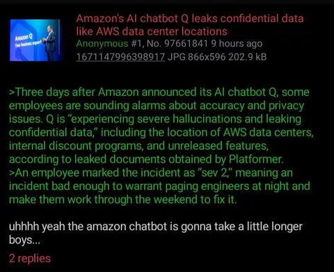 Amazon Q Data Leak Disaster