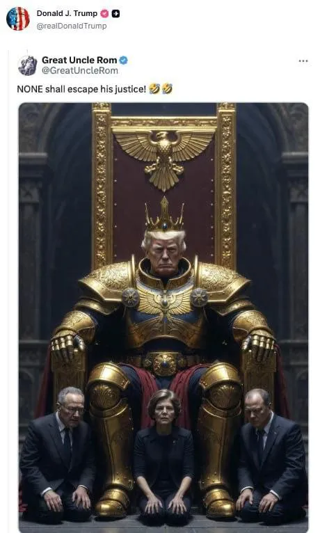 Trump Emperor of Justice