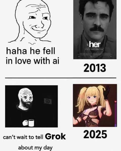 Haha He Fell in Love with AI