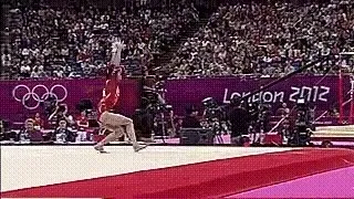 Gymnast’s Olympic Floor Routine
