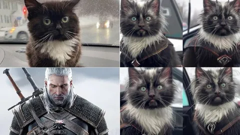 Кот ведьмак и его отряд