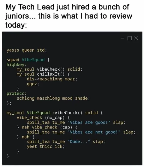 Junior Code Review Nightmare