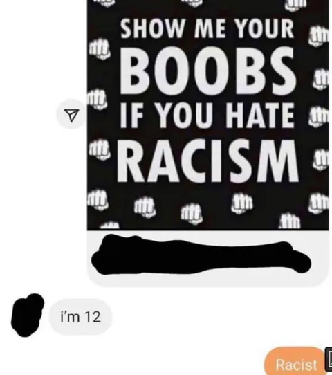 Show Me Your Boobs If You Hate Racism