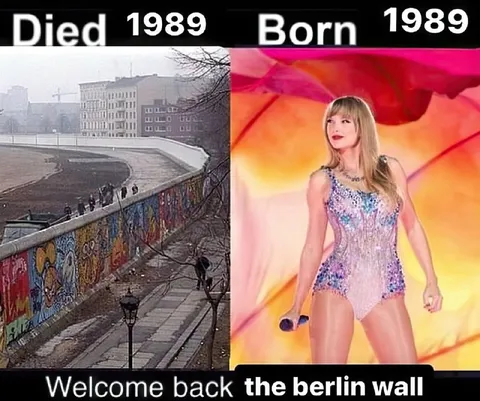 Taylor Swift Berlin Wall Meme