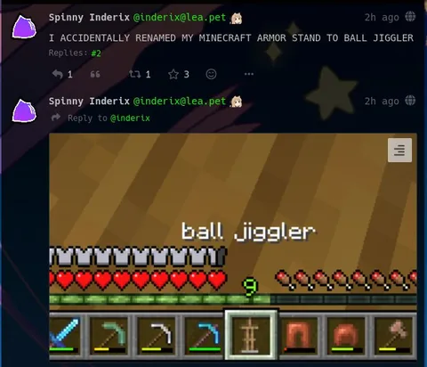 Minecraft Ball Jiggler Armor Stand