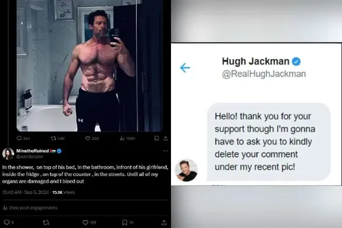 Hugh Jackman Deletes the Comment