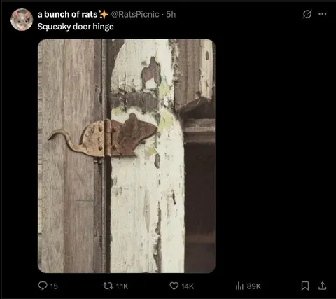 Squeaky Door Hinge Rat