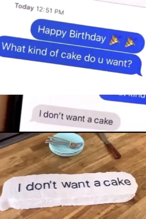 I Don't Want a Cake
