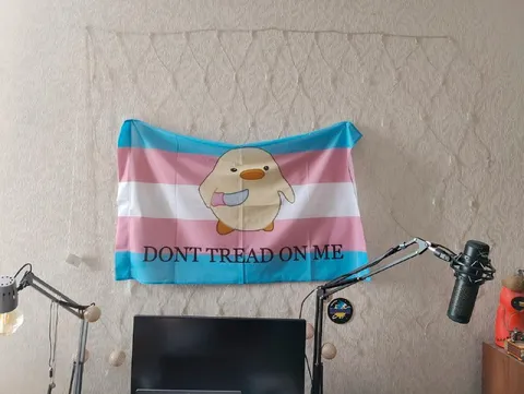 Trans Duck Don't Tread Flag