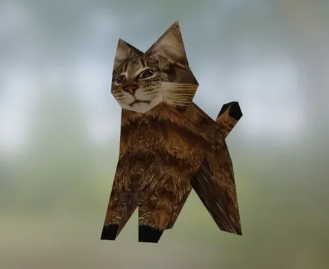 Низкополигональный кот