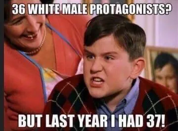 Thirty-Seven White Male Protagonists