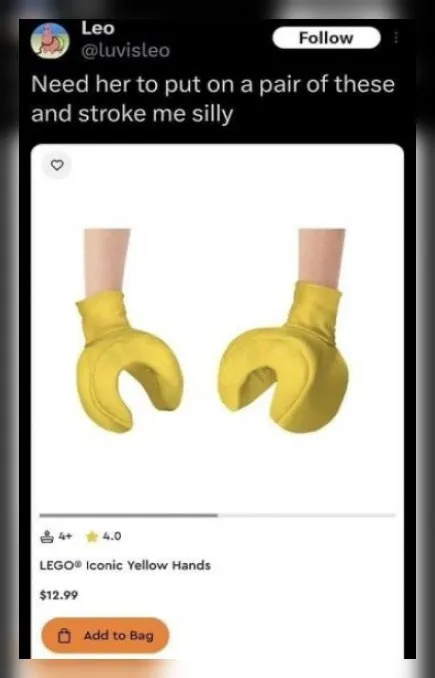 Yellow Hands to Stroke Me