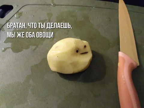 Мы же оба овощи