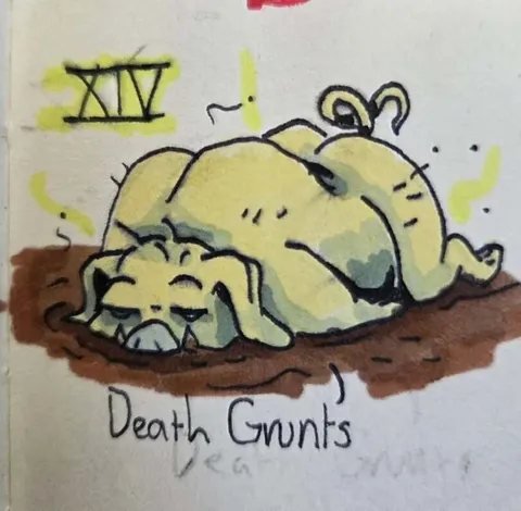 Death Grunts Sleeping Creature
