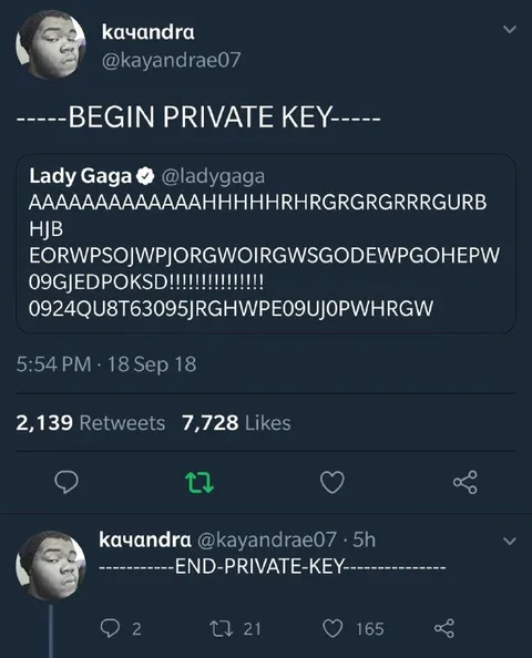 Lady Gaga Private Key Screaming