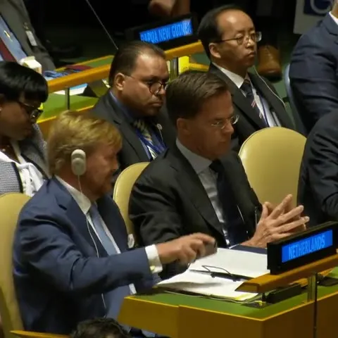 Dutch Leaders Trying Not to Laugh