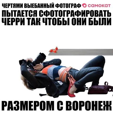 Фотограф снимает черритак размером с Воронеж