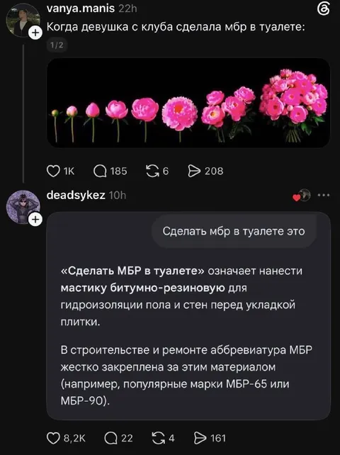 МБР в туалете