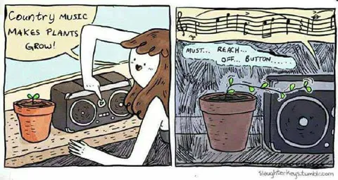 Country Music Makes Plants Grow