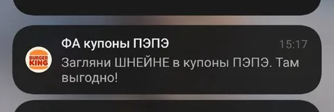 Купоны ПЭПЭ от Бургер Кинга