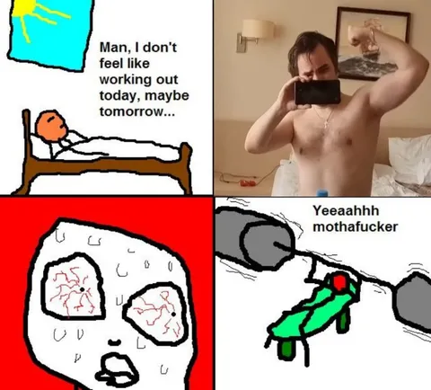 Maybe Tomorrow Workout Meme