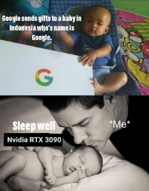 Google Baby and RTX 3090