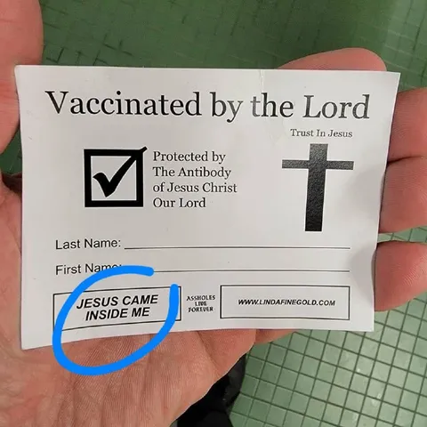 Vaccinated by the Lord Form