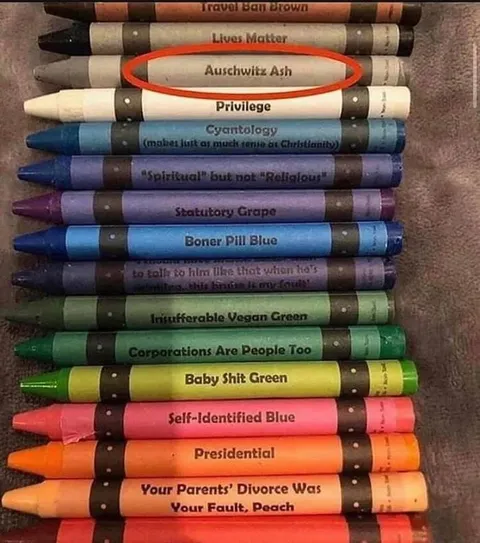 Offensive Crayon Color Names