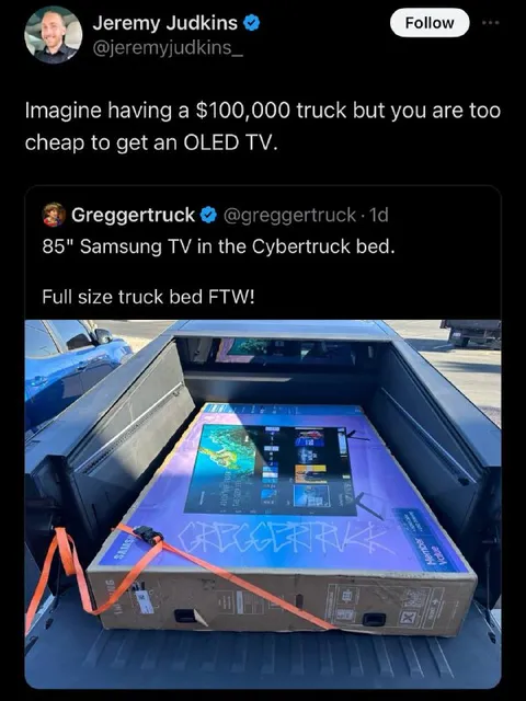Expensive Truck, Cheap TV